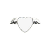 sublimation blank heart metal pin badge